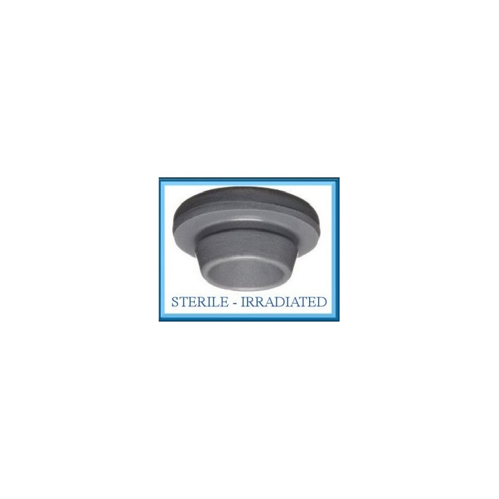 20mm Vial Stopper, Round Bottom, Irradiated, Bag of 1,000