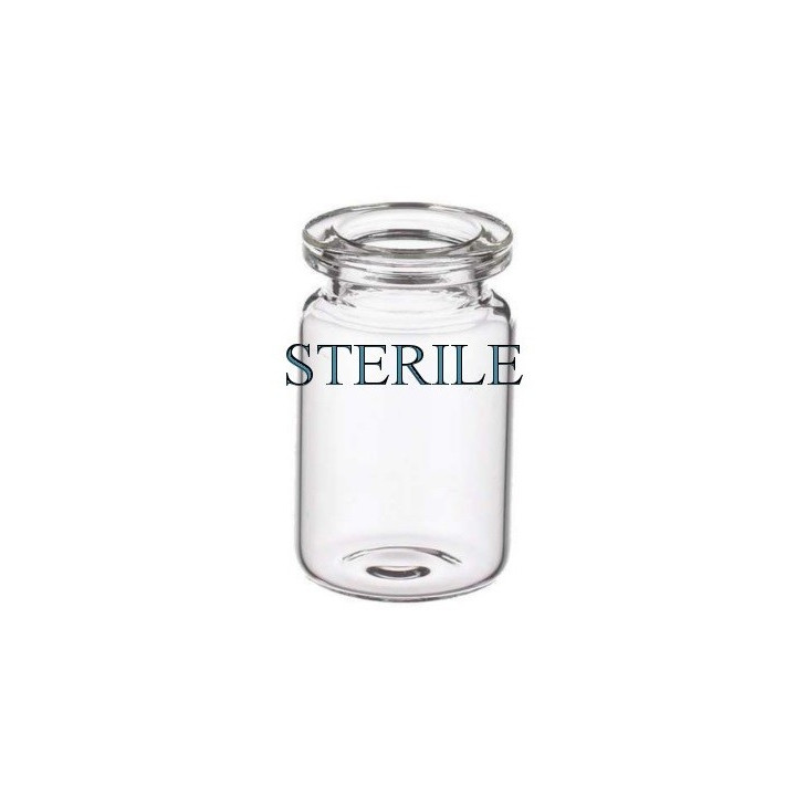 6mL (5ml shorty) Clear Sterile Open Vials, 22x40mm, Depyrogenated, Ream of 219 pieces