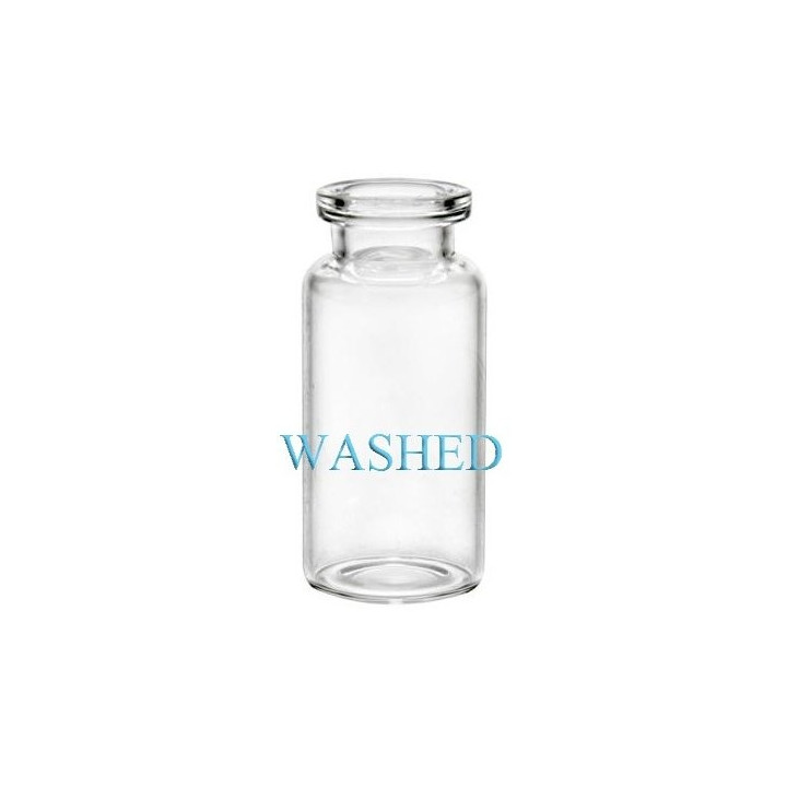 Washed 10mL Clear Serum Vials, 24x50mm, Case of 756