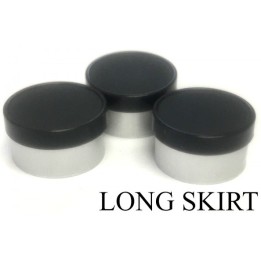 13mm Long Skirt Flip Cap Seal, Black, Bag of 1,000