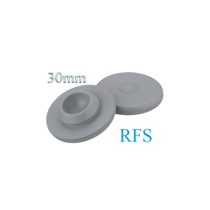 Ready To Sterilize Vial Stoppers, 30mm, Bag of 1,000