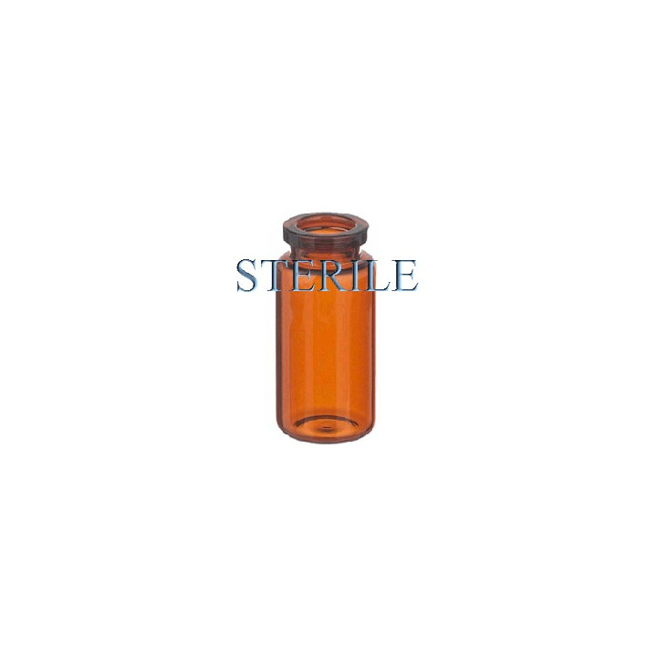 10mL Amber Sterile Open Vials, Depyrogenated, Case of 435 pieces