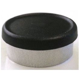 West 20mm Matte Flip Cap Vial Seal, Black, Bag 1000