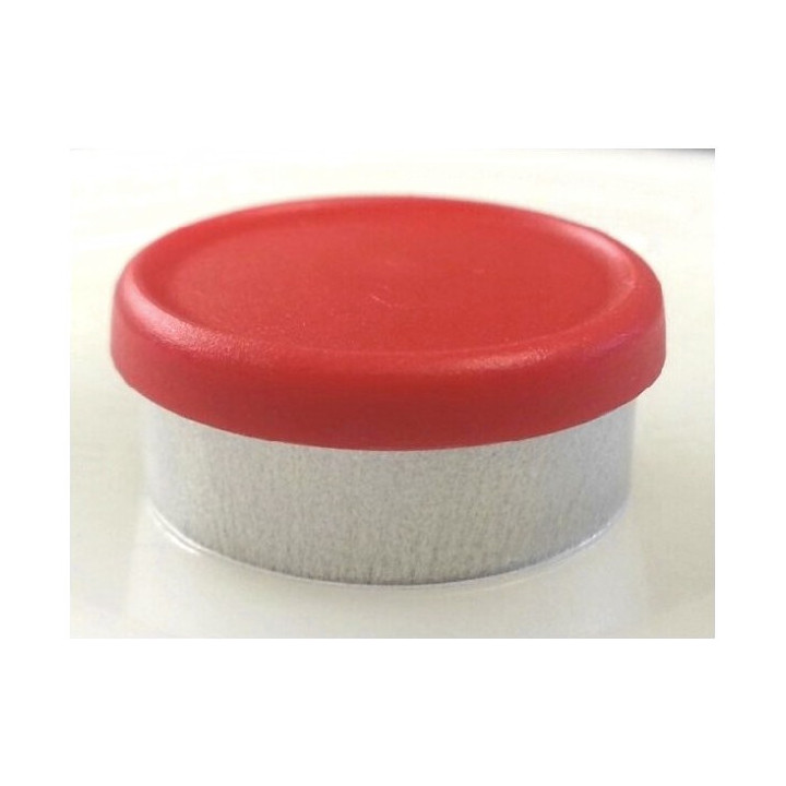 West 20mm Matte Flip Cap Vial Seal, Red, Bag 1000