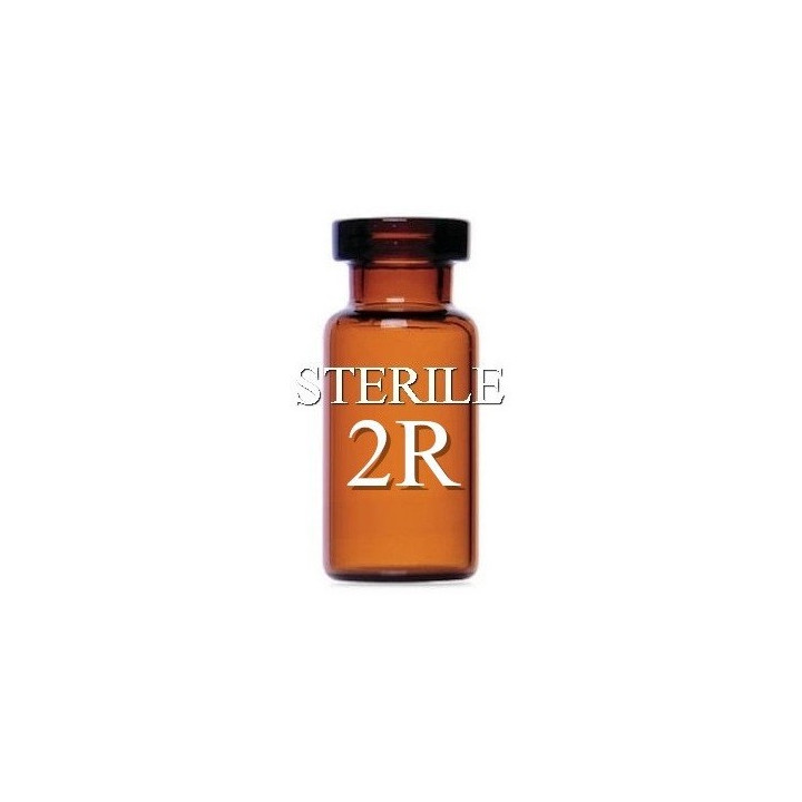 ISO 2R Amber Sterile Open Vials, Depyrogenated, Nested Tray of 228 pieces.
