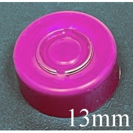 Magenta Wine Pink 13mm Center Tear Vial Seals, Wine, Pack of 100
