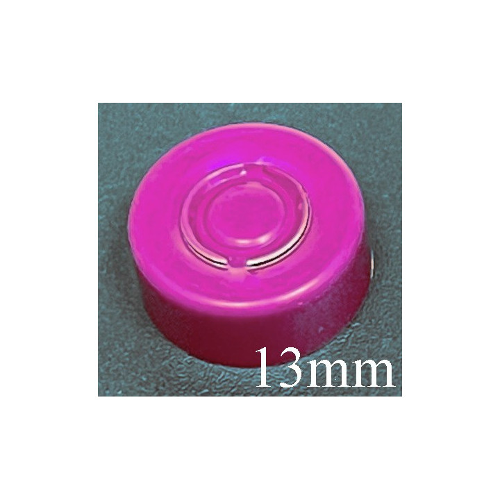 Magenta Wine Pink 13mm Center Tear Vial Seals, Wine, Pack of 100