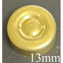 Gold 13mm Center Tear Vial Seals, Gold, Bag of 1000