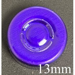 Purple 13mm Center Tear Vial Seals, Purple, Bag of 1000