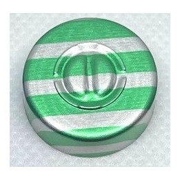 Green Stripe 20mm Center Tear Vial Seals, Green Stripe, Bag of 1000