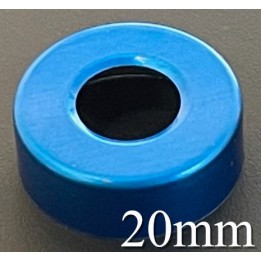 Sapphire Blue 20mm Hole Punched Vial Seals