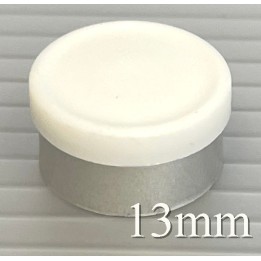 West 13mm Matte White Flip Off Vial Seals