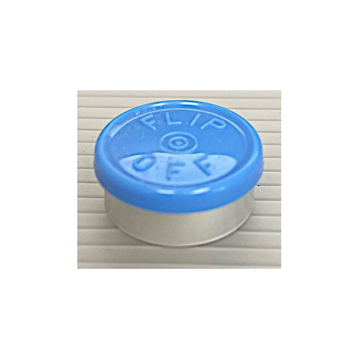 20mm Flip Off Vial Seals, Light Blue, Bag of 1000