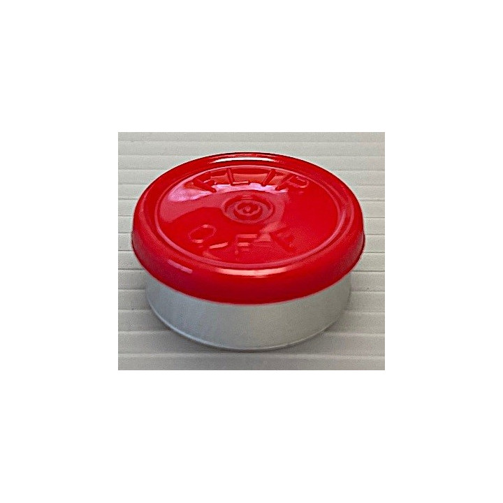 20mm Flip Off Vial Seals, Red, Bag of 1000