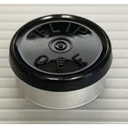 20mm Flip Off Vial Seals, Black, Bag of 1000