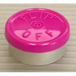 20mm Flip Off Vial Seals, Magenta, Bag of 1000