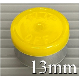 Yellow West 13mm Flip Off Vial Seals, Bag of 1000