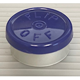 20mm Flip Off Vial Seals, Dark Navy Blue, Pack of 100
