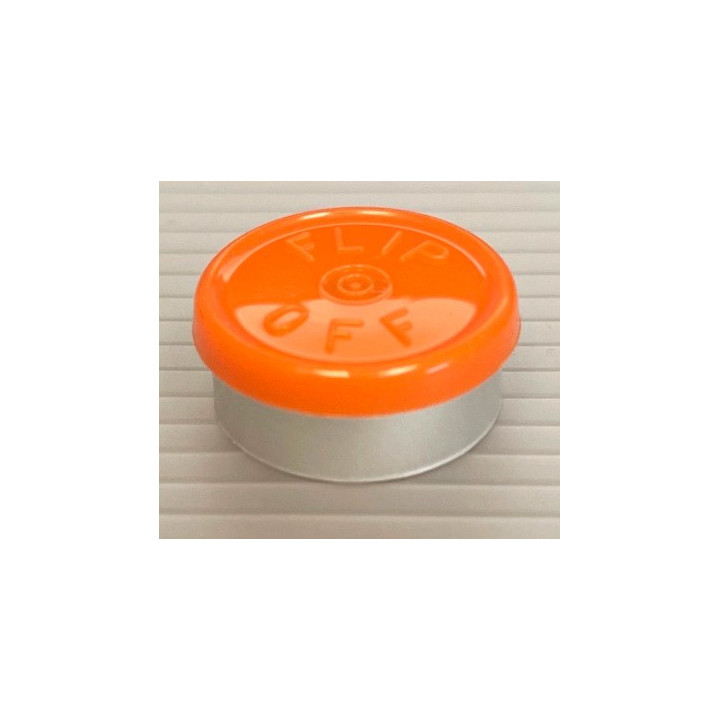 Orange Peel 20mm Flip Off Vial Seals, West Pharma Pack of 100