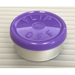 Purple 20mm Flip Off Vial Seals, West Pharma Pack of 100
