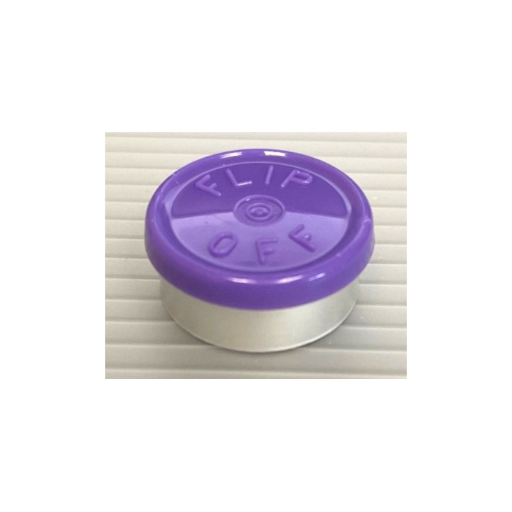 Purple 20mm Flip Off Vial Seals, West Pharma Pack of 100