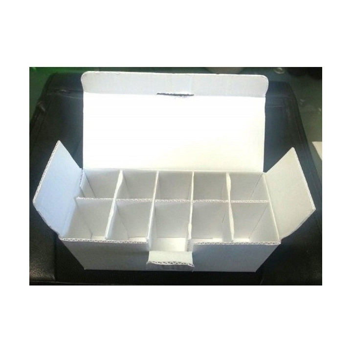 Treasure Chest White Vial Boxes, for 10x10ml Serum Vials, Pack of 5