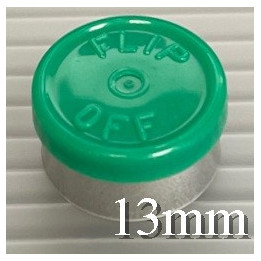 Green West 13mm Flip Off Vial Seals, Pack of 100