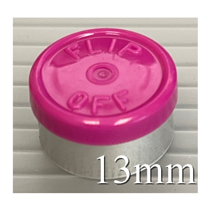 Magenta West 13mm Flip Off Vial Seals, Pack of 100