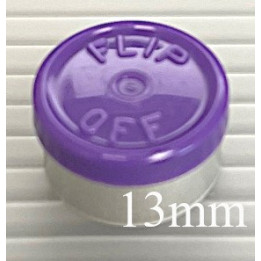 Purple West 13mm Flip Off Vial Seals, Pack of 100