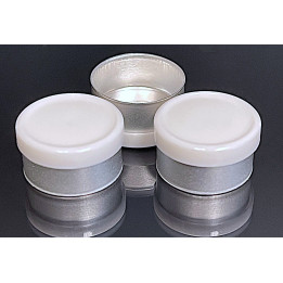 White 13mm West Gloss Flip Cap Vial Seal