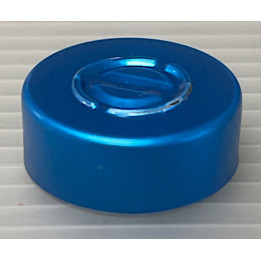 20mm Center Tear Vial Seals, Sapphire Blue, Pk 100