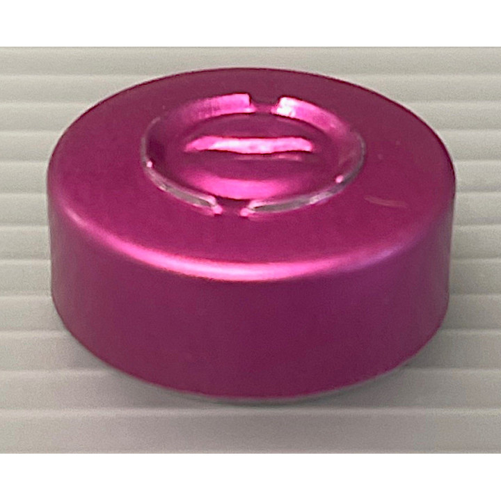 20mm Center Tear Vial Seals, Wine, Pack 100