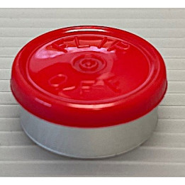 Red 20mm Flip Off Vial Seals, West Pharma Pack of 100
