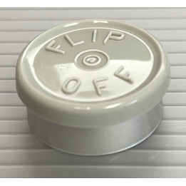 Light Misty Gray 20mm Flip Off Vial Seals, West Pharma Pack of 100