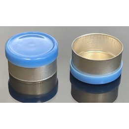 13mm West Gloss Flip Cap Vial Seal, Light Blue, Bag 1000