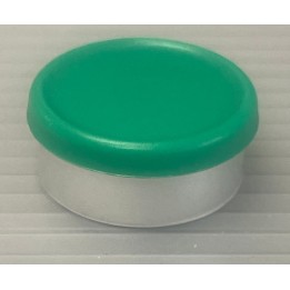 West 20mm Matte Flip Cap Vial Seal, Green, Bag 1000