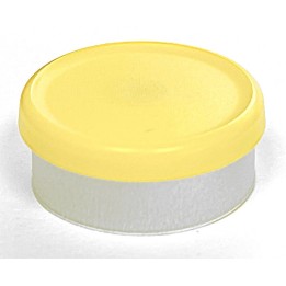 West 20mm Matte Flip Cap Vial Seal, Yellow, Bag 1000