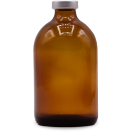 100mL Amber Sterile Serum Vials, Pack of 25