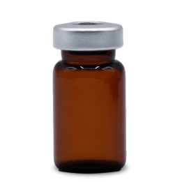 ALK 5mL Amber Sterile Serum Vials, Pack of 25