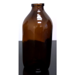 500mL Amber Infusion Serum Bottle Vials, 32mm Crimp, cs 25