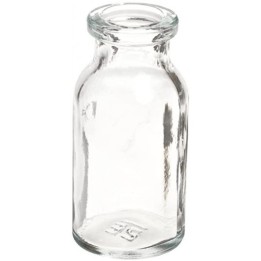 10mL Clear Serum Bottles, Molded, 25x54mm, ream of 195