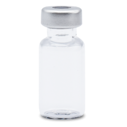 ALK 2mL Clear Sterile Serum Vials, Silver Seals, Pack of 25