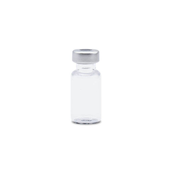 ALK 2mL Clear Sterile Serum Vials, Silver Seals, Pack of 25
