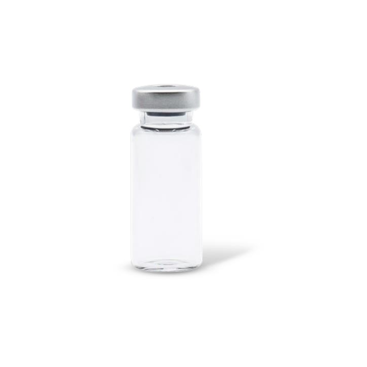 ALK 10mL Clear Sterile Serum Vials, Silver Seals, Pack of 25