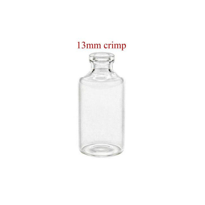 10mL Clear Serum Vials with 13mm crimp