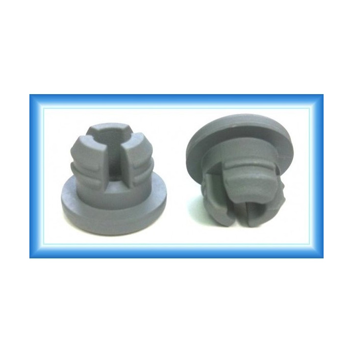 20mm Vial Stopper 3-Leg Lyophilization Style Thick Flange for Freeze Drying