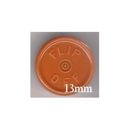 Rust Orange West 13mm Flip Off Vial Seals, Pack of 100
