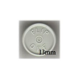 Light Misty Gray West 13mm Flip Off Vial Seals, Pack of 100