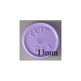 Lavender West 13mm Flip Off Vial Seals, Bag of 1000