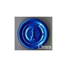 Blue 13mm Complete Tear Off Vial Seals, Sapphire Blue, Bag 1000